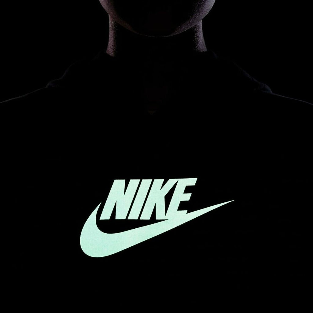 Felpa Nike da bimbo nera con logo fluorescente