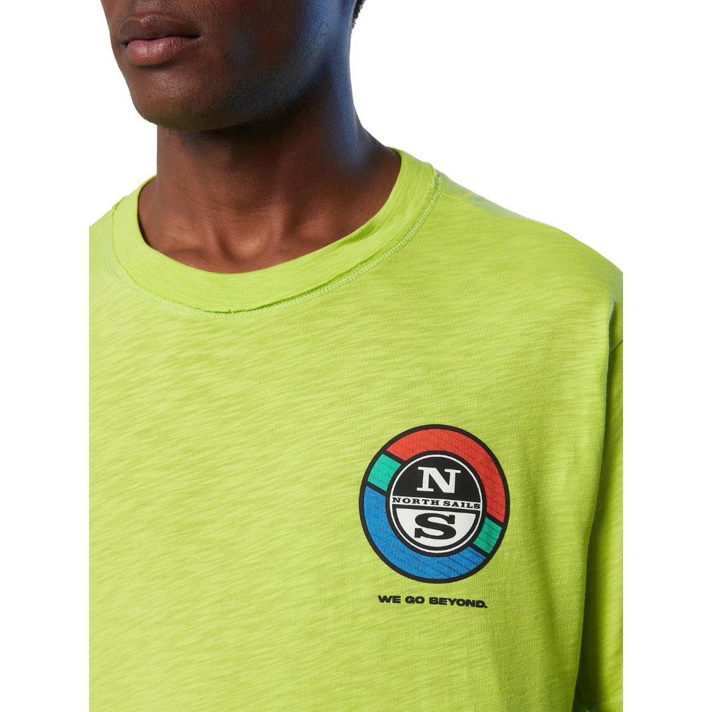 T-shirt North Sails da uomo colore lime
