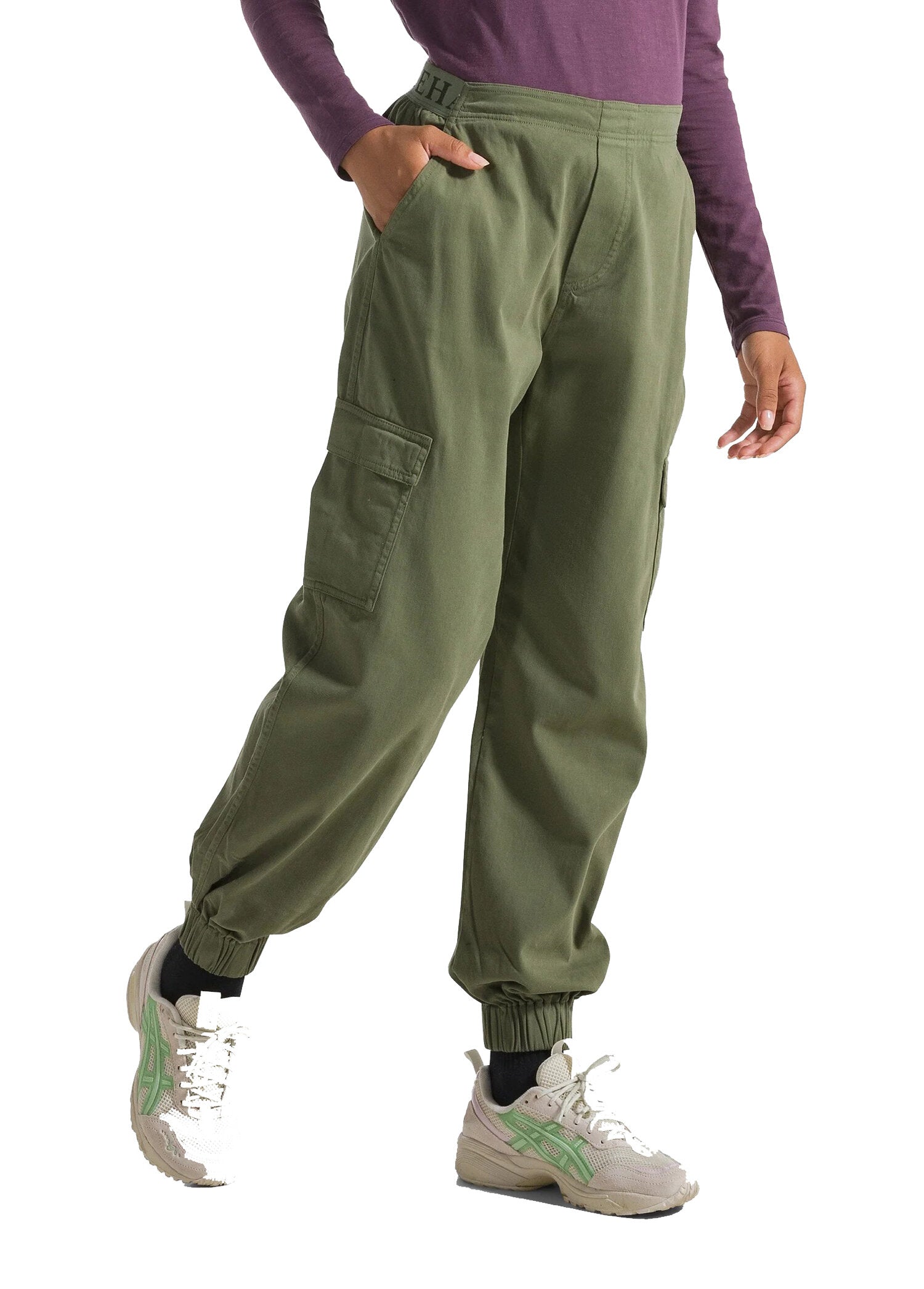 BALEAF Pantaloni Cargo Termici Da Donna – Foderati In Pile, Vita Alta Elasticizzata, 4 Tasche, Gamba Larga, Per Passeggiate E Tempo Libero, Freddo Fino A -9°C