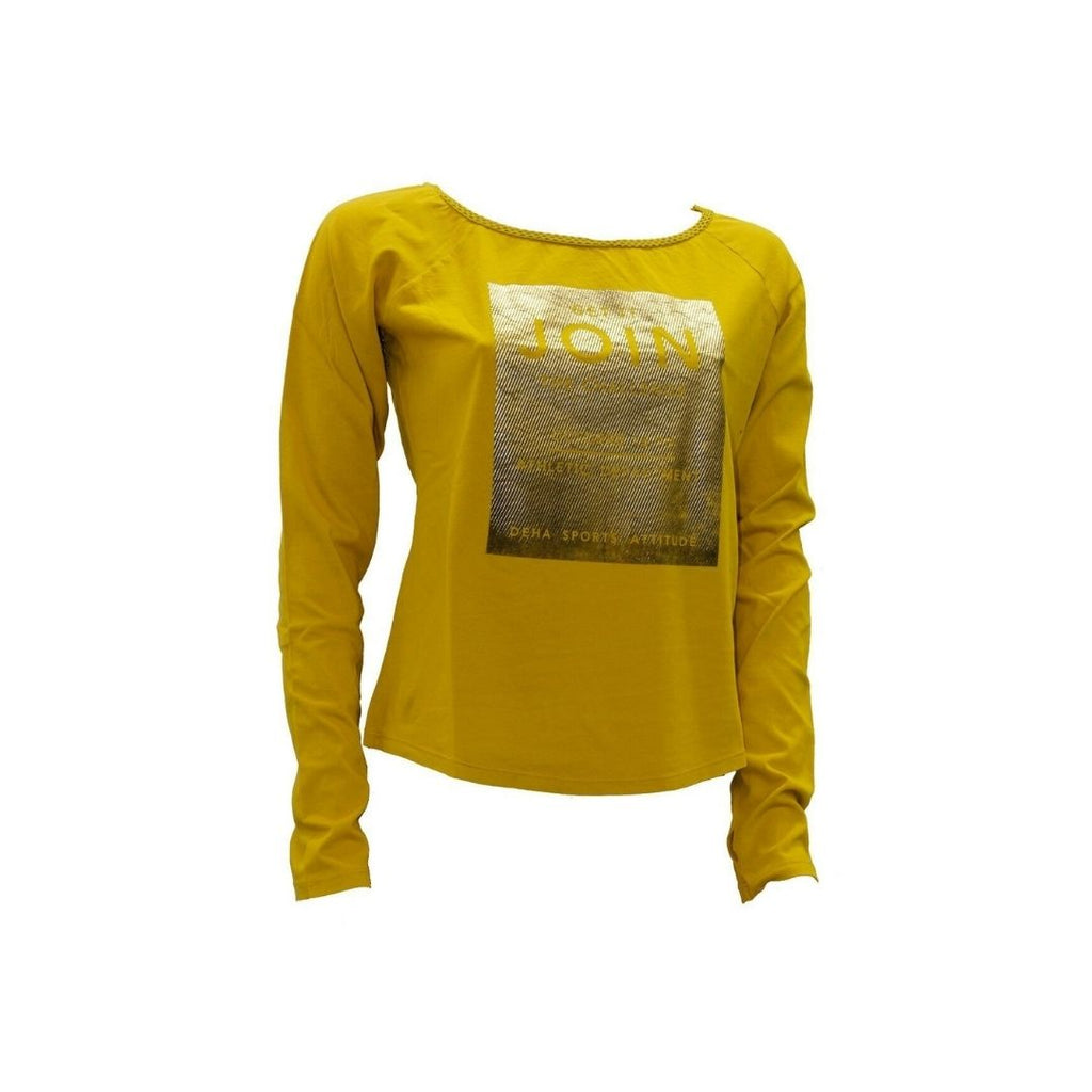 T-shirt gialla da donna Deha