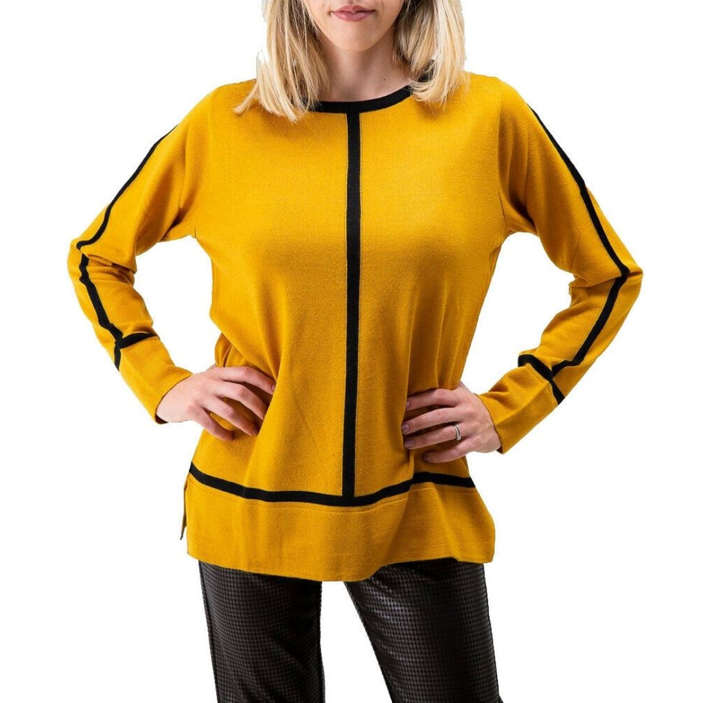 Maglia in lana da donna Forza 9 colore giallo