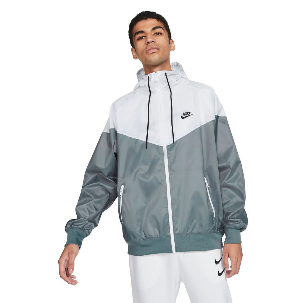 Giacca da uomo Nike Sportswear colore grigio e bianco