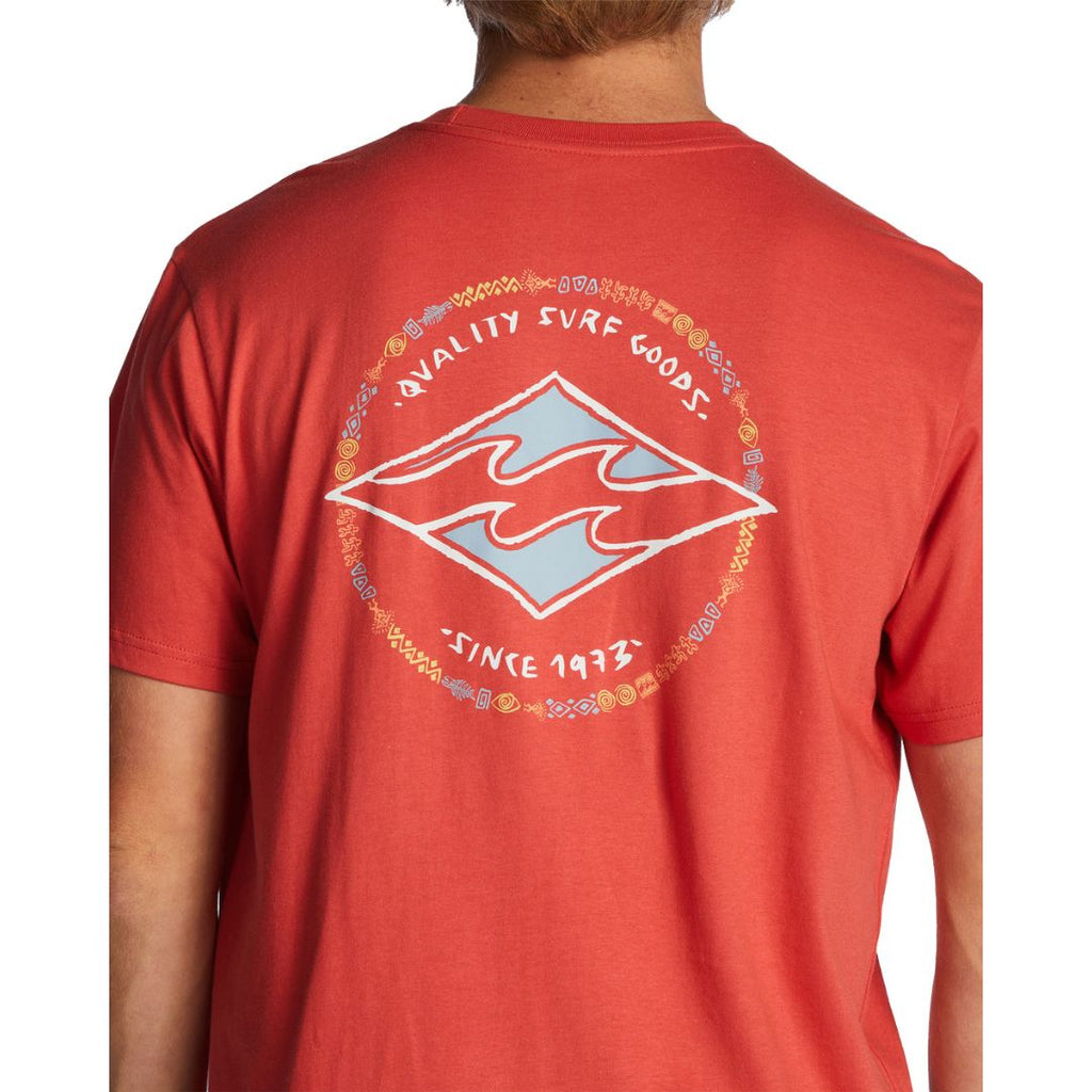 T-shirt da uomo Billabong colore corallo