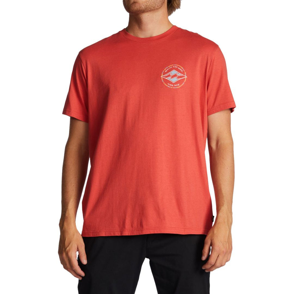 T-shirt da uomo Billabong colore corallo