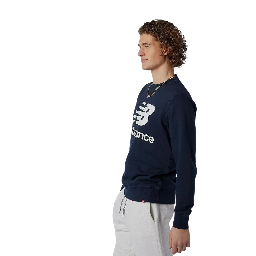 Felpa girocollo da uomo New Balance colore blu