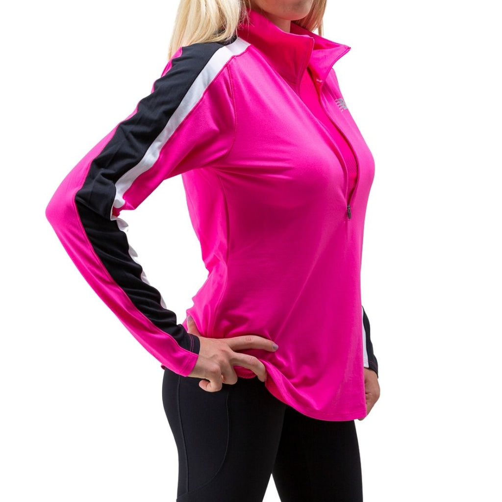 T-shirt da running donna New Balance colore fuxia