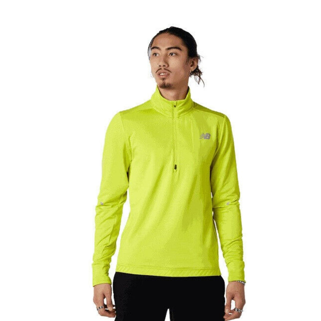 T-shirt running da uomo New Balance colore giallo fluo