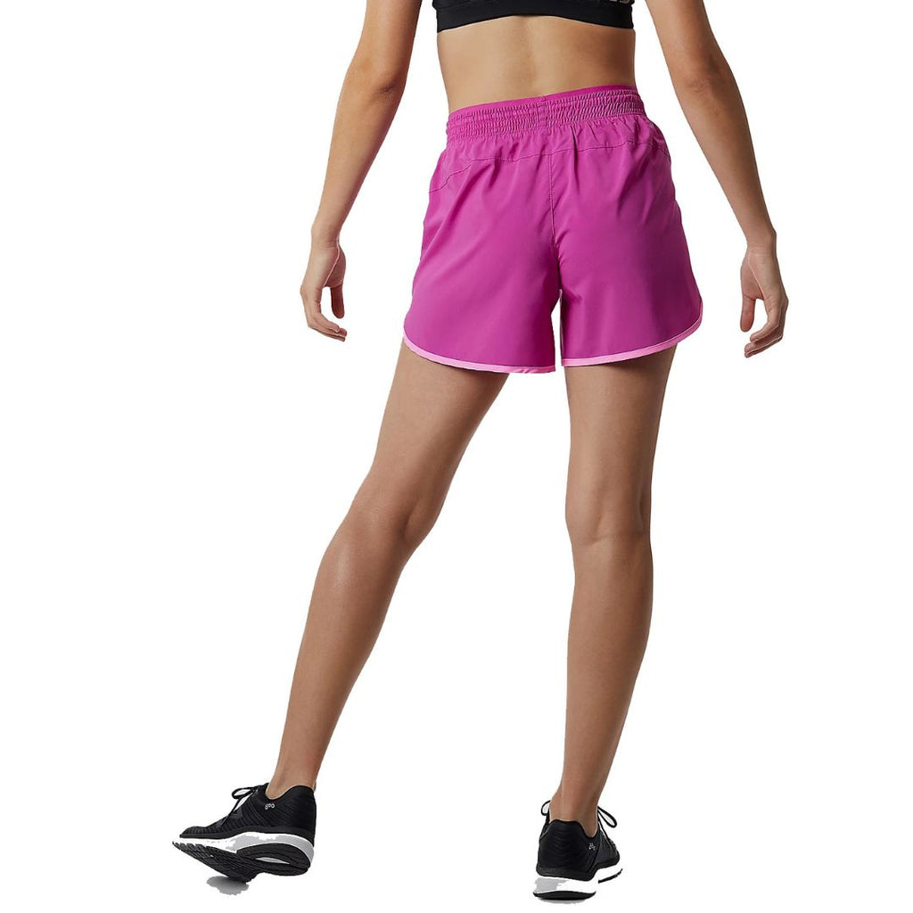 Shorts da donna New Balance colore magenta