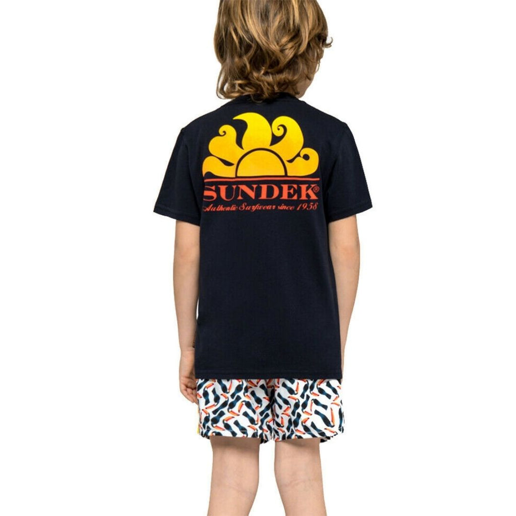 T-shirt da bambino Sundek colore nero