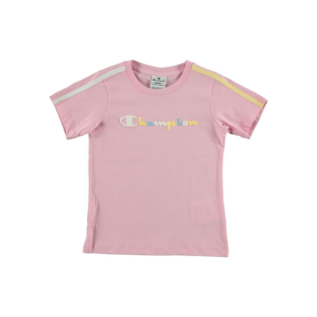 T-shirt da bambina Champion colore rosa