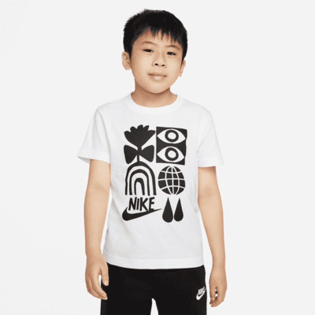 T-shirt da bambino Nike colore bianco