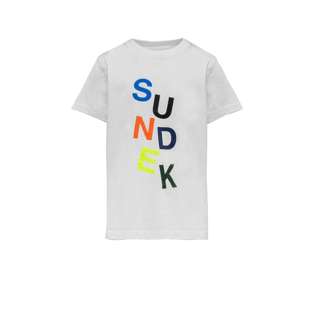 T-shirt da bambino Sundek colore bianco