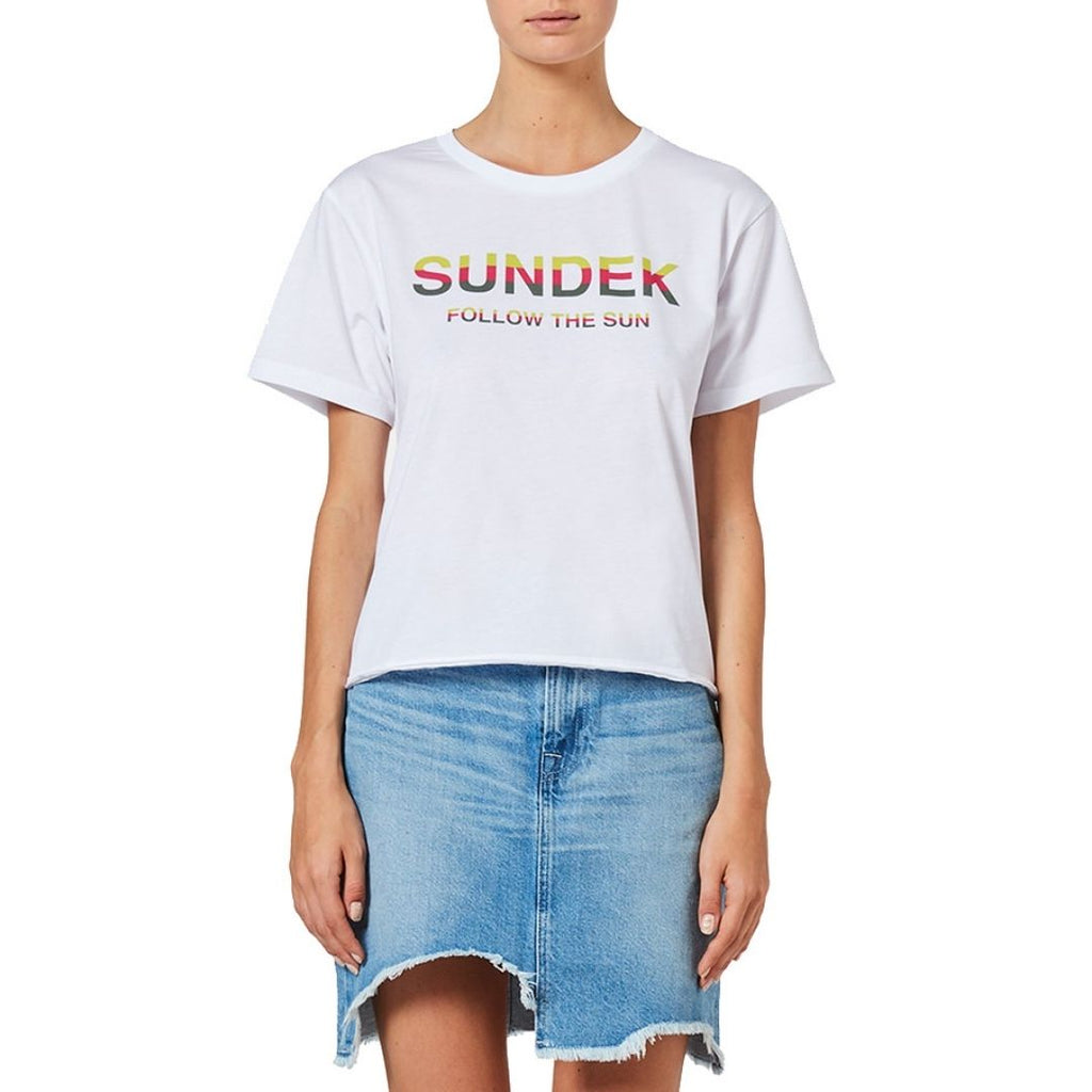 T-shirt da donna Sundek colore bianco