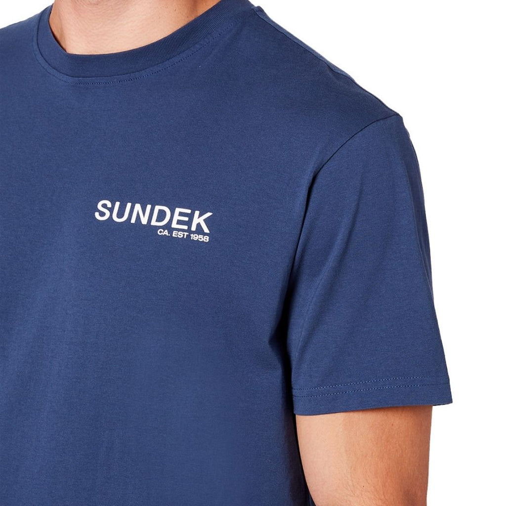 T-shirt da uomo Sundek colore blu