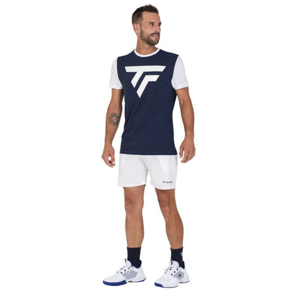 T-shirt tennis da uomo Tecnifibre colore blu