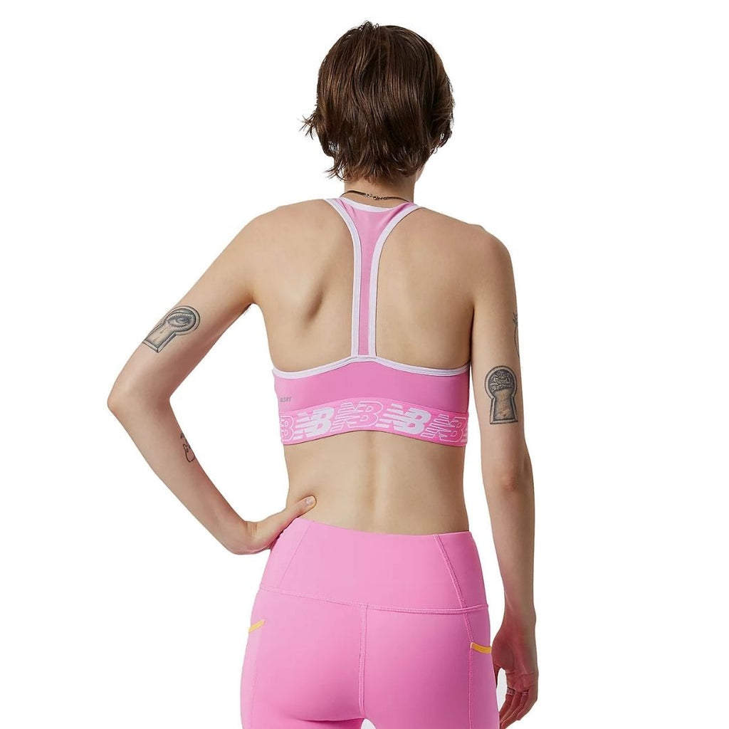 Top sportivo da donna New Balance colore rosa
